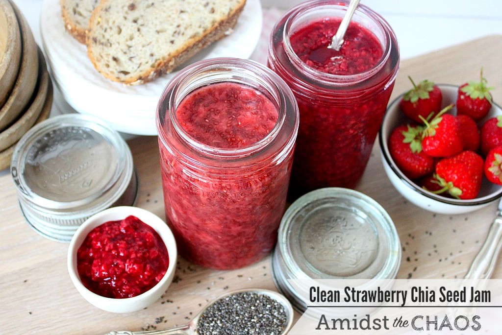 Clean Strawberry Chia Seed Jam