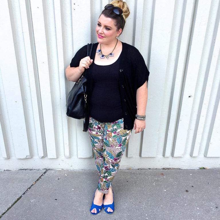 Floral Print Pants Outfit of the Day Amidst the Chaos