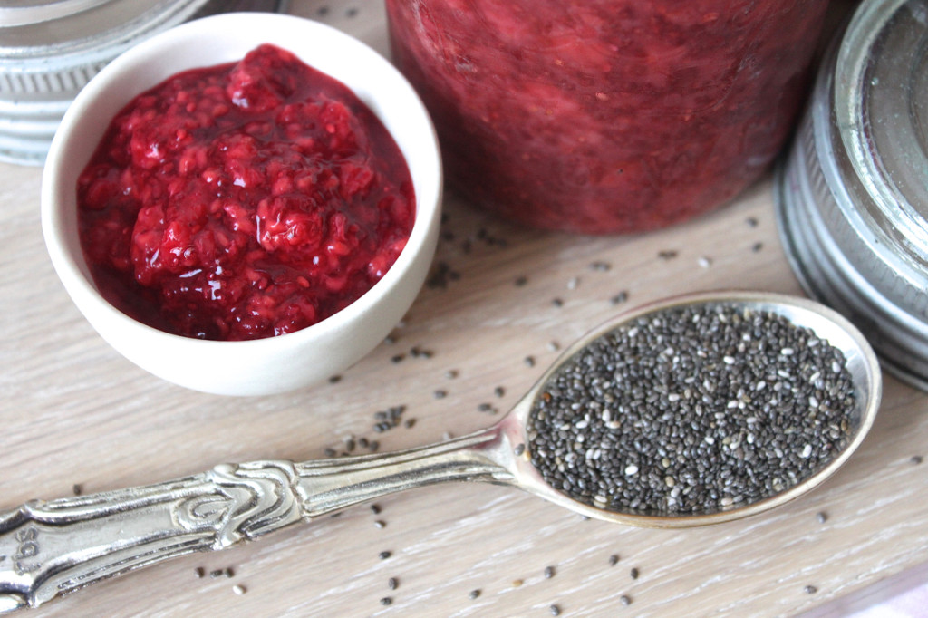 Clean Strawberry & Raspberry Chia Seed Jam