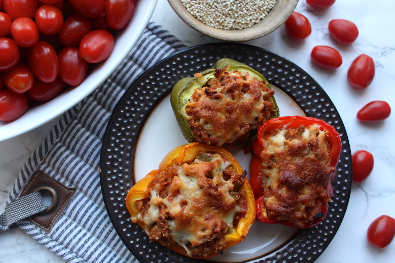 Turkey & Quinoa Stuffed Peppers + Sabatier Knife Giveaway