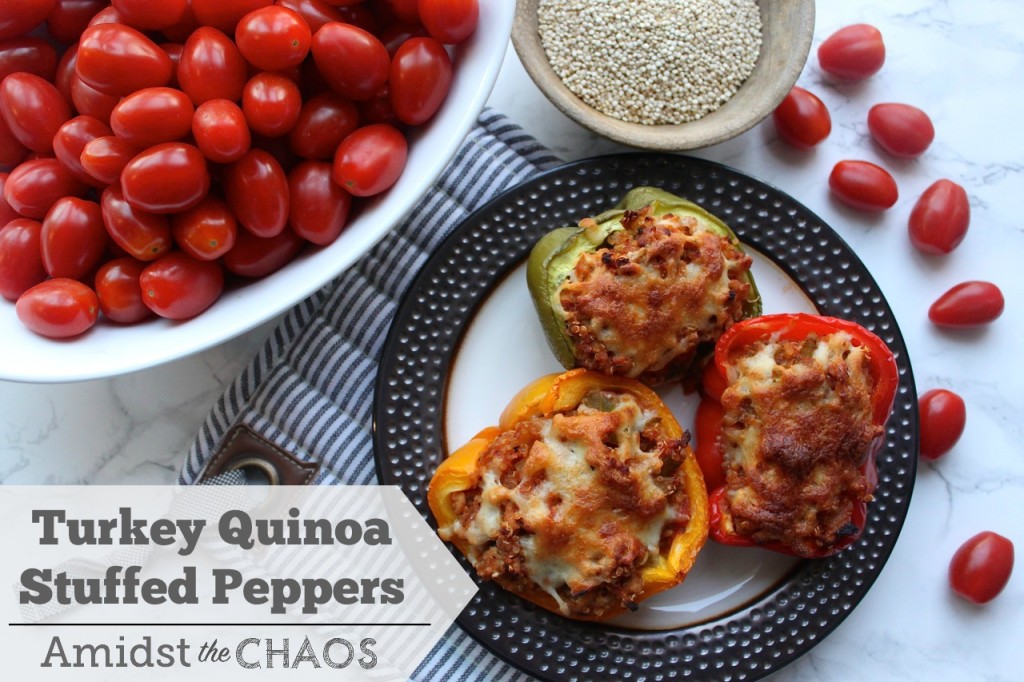 Turkey Quinoa Stuffed Peppers