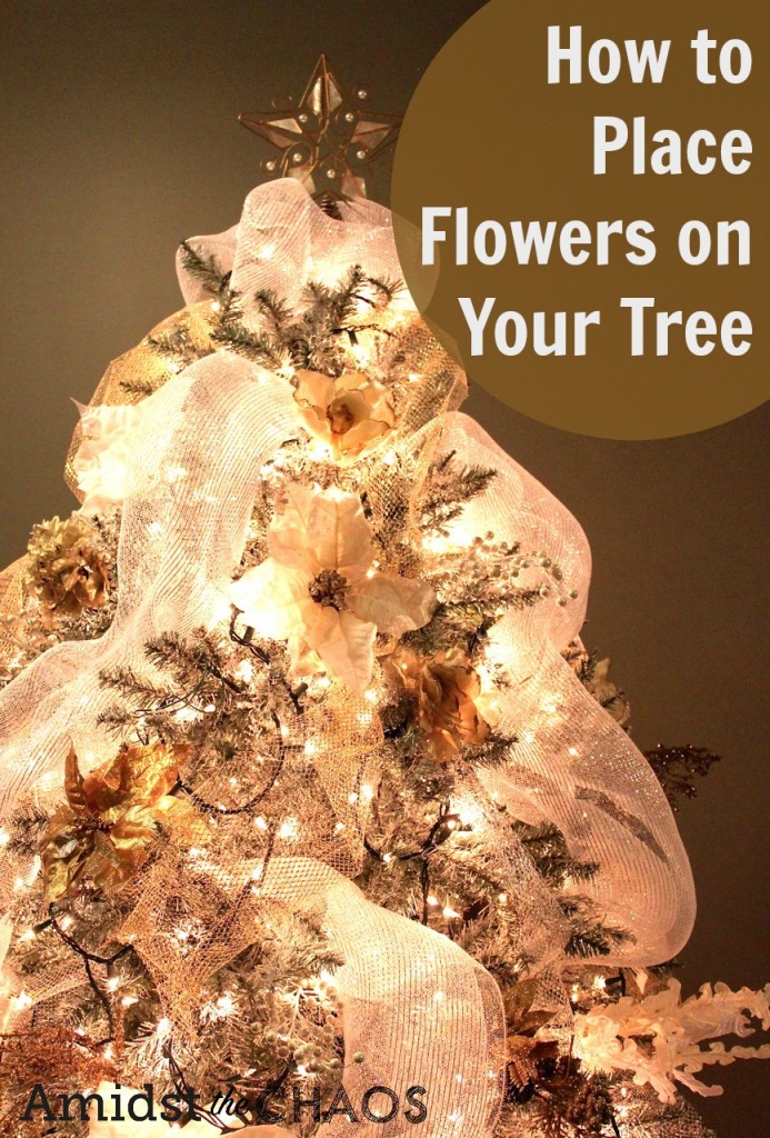 How to Place Flowers on Your Tree