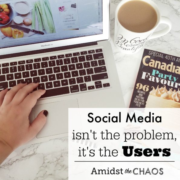 Social media isn't the problem, its the users