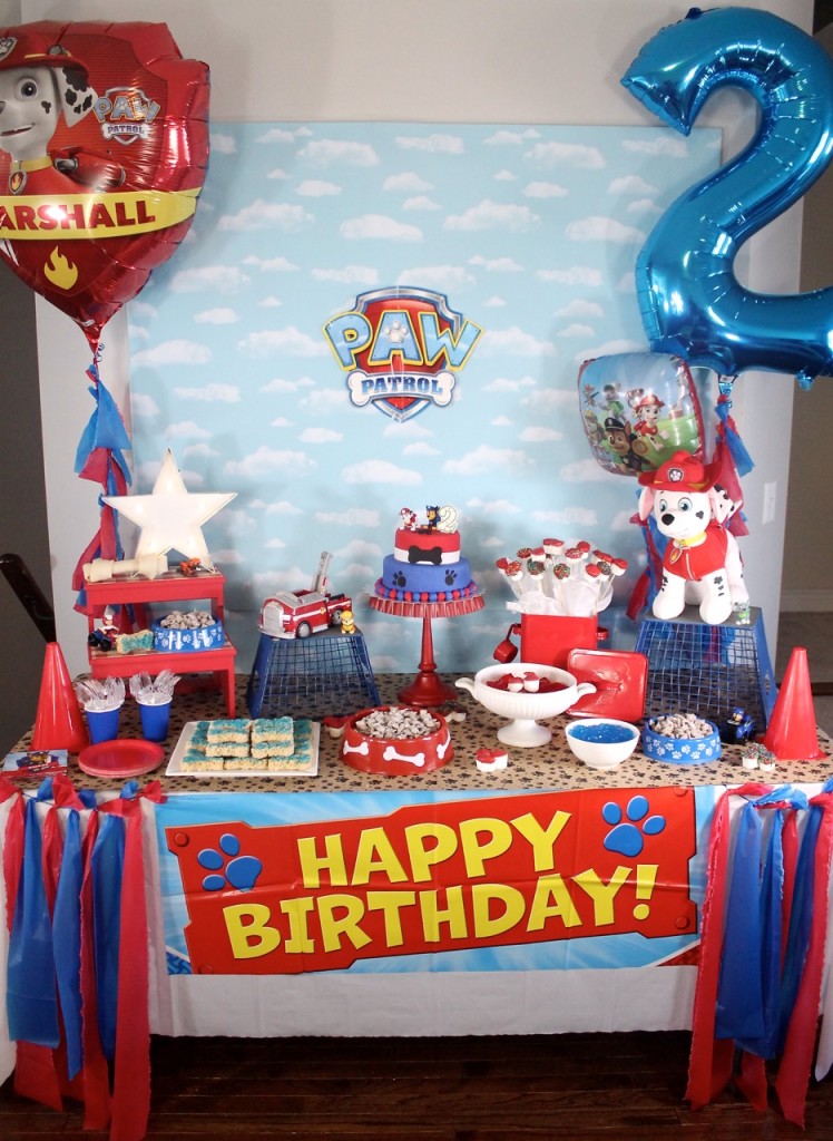 paw patrol birthday party