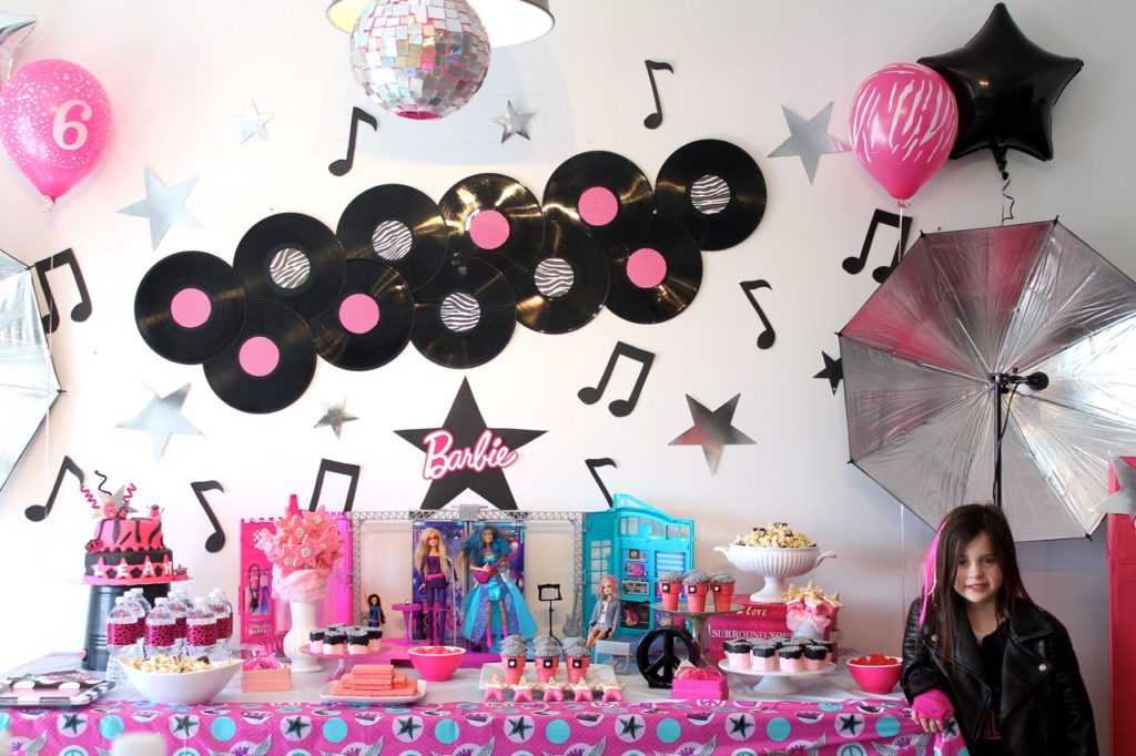 Rockstar Barbie Birthday Party Amidst The Chaos 