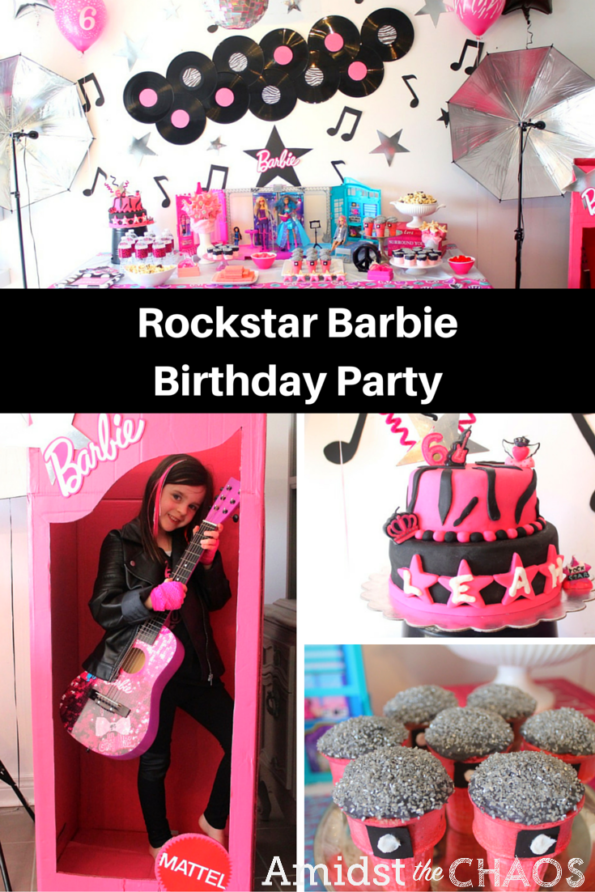 barbie rockstar invitation