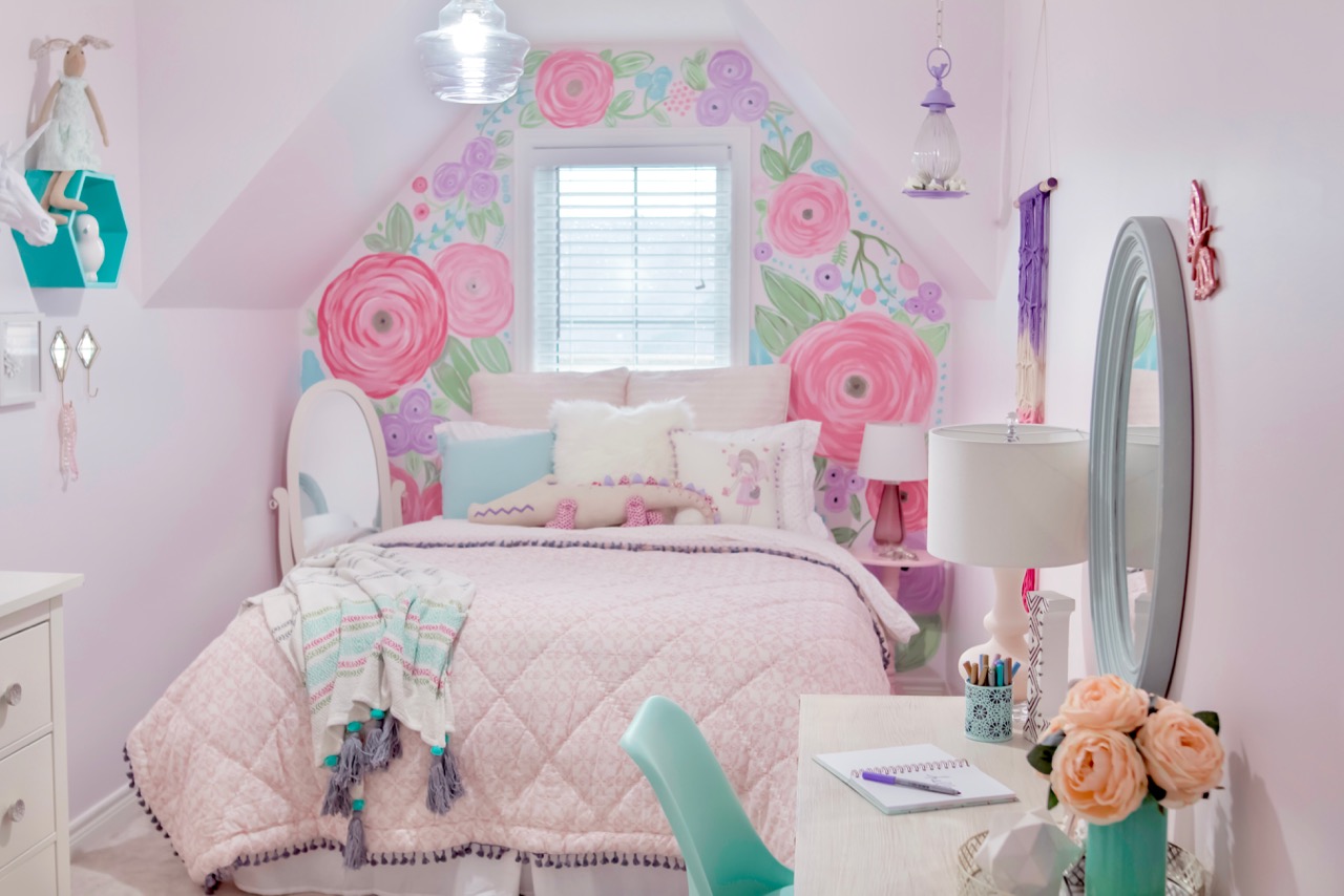 Girls Room Makeover - AFTER - Amidst the Chaos