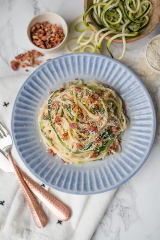 Creamy Bacon Alfredo Amidst the Chaos