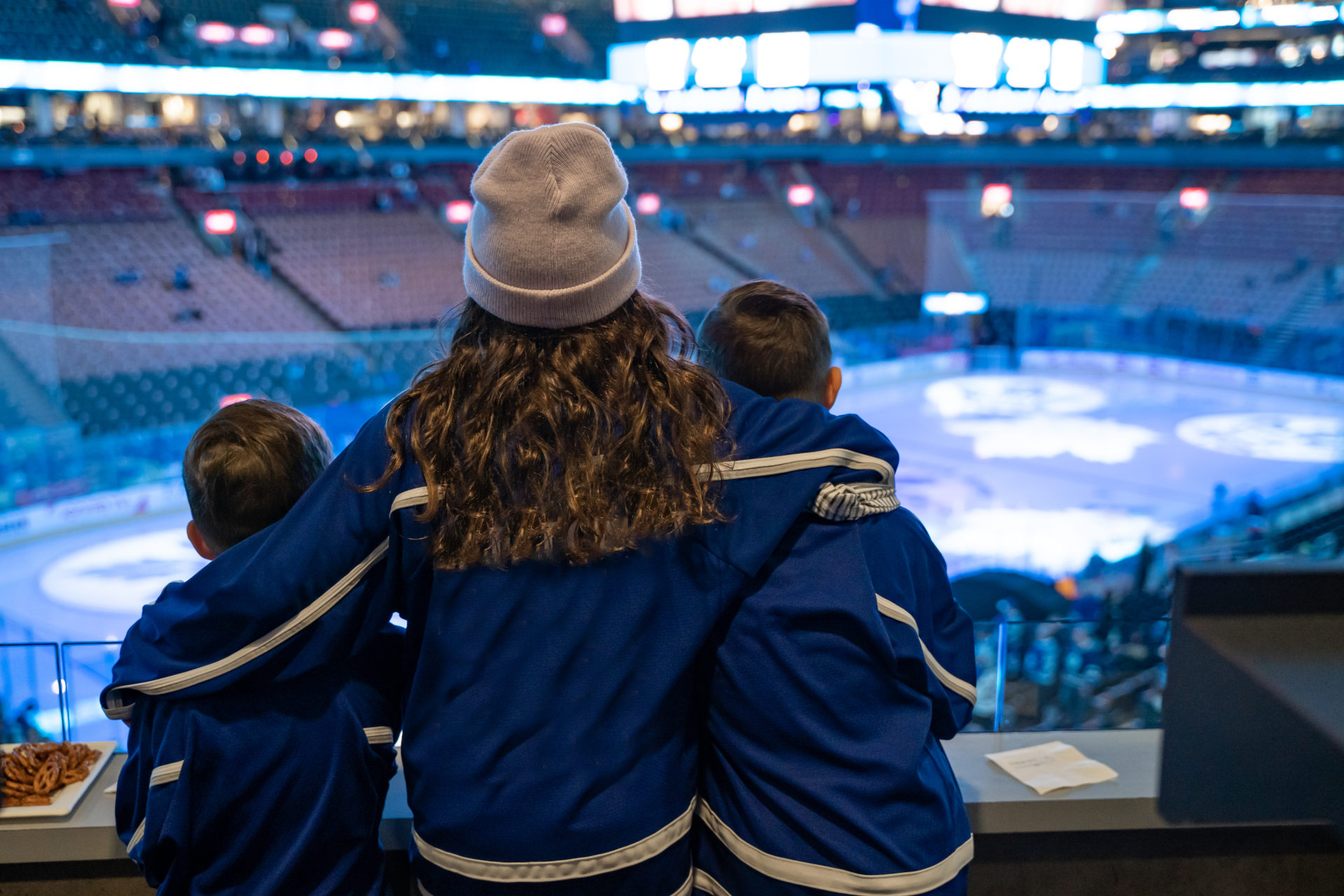 Taking the Kids to their First Hockey Game Amidst the Chaos