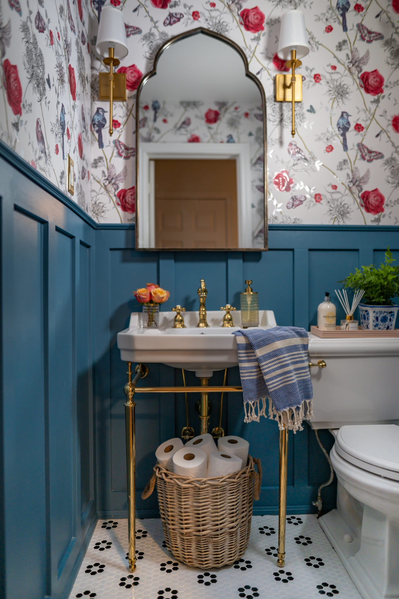 Maximalistic French Powder Room: One Room Challenge Week 6 REVEAL ...