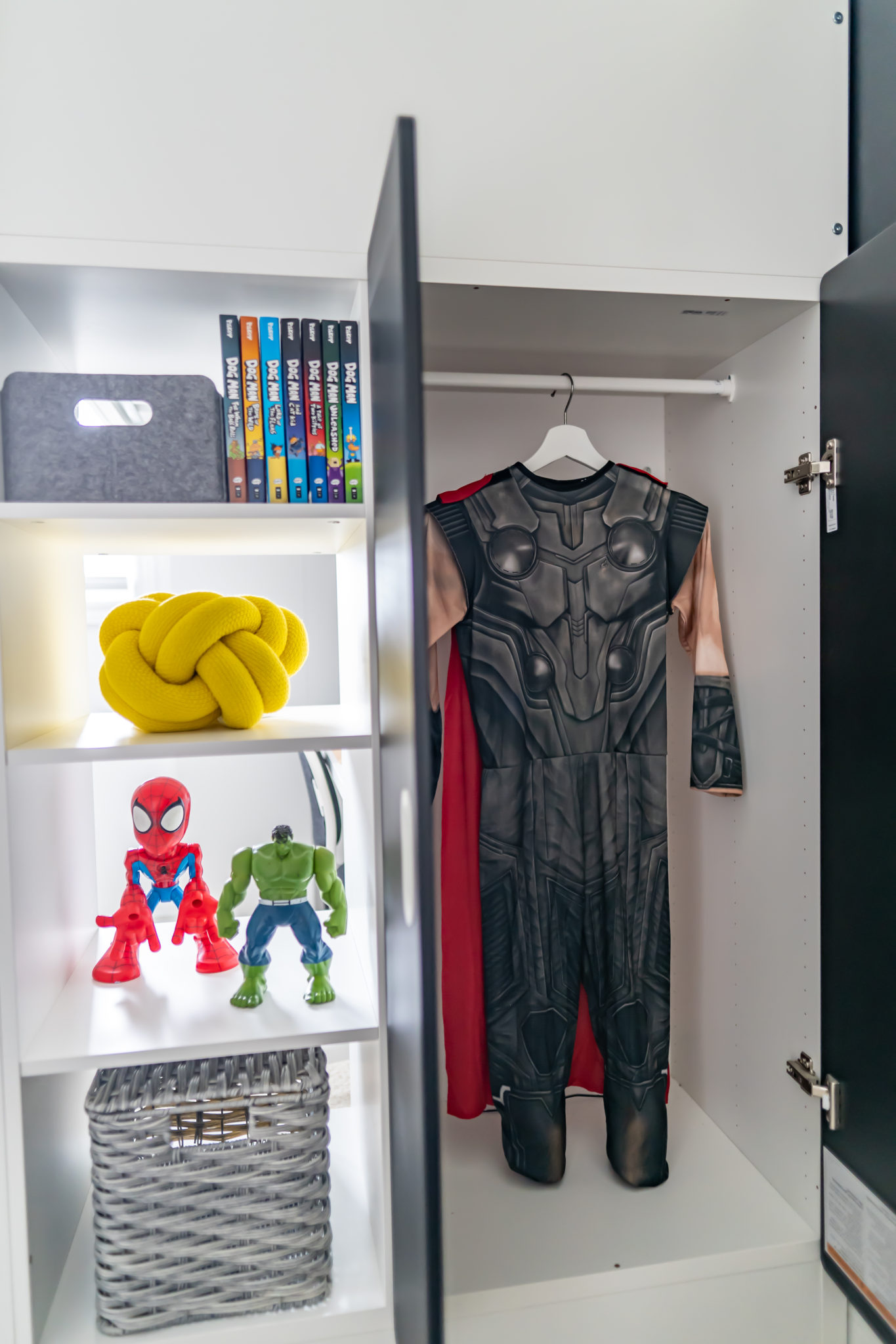 Modern Superhero Boys Bedroom Makeover One Room Challenge Week 6   Untitled 10 1 