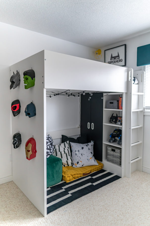 Modern Superhero Boys Bedroom Makeover: One Room Challenge Week 6 ...