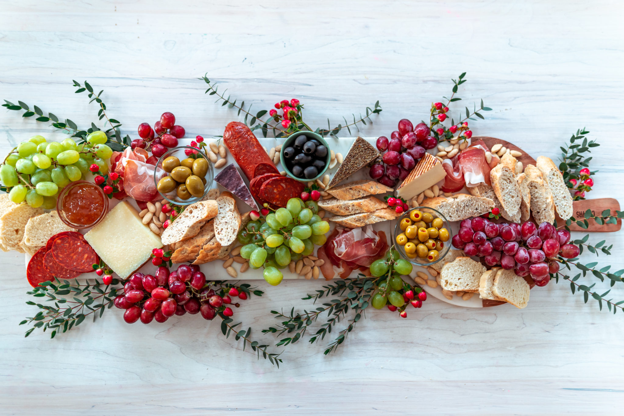 Spanish Charcuterie Board with Olives from Spain Amidst the Chaos