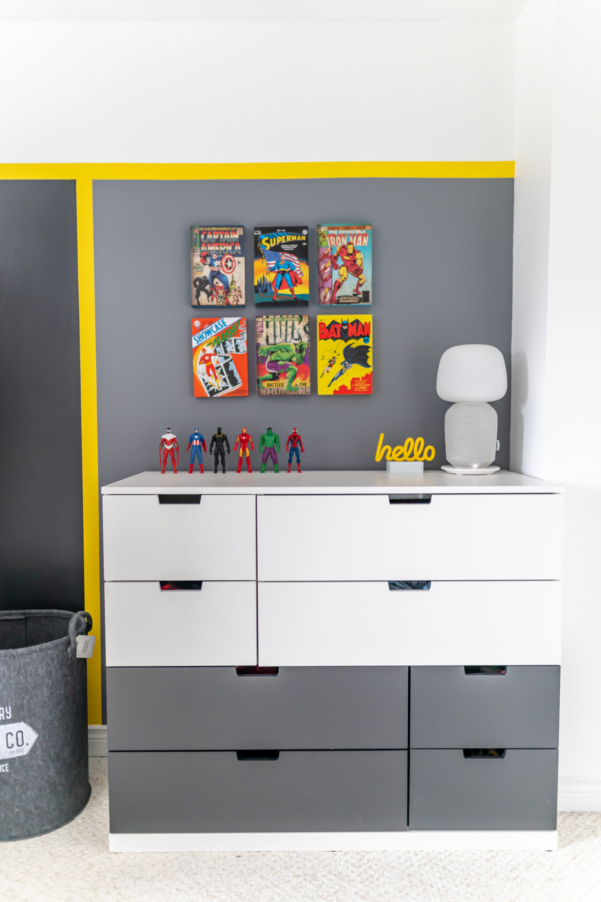 Modern Superhero Boys Bedroom Makeover One Room Challenge Week 6   Untitled 24 1920x2880 