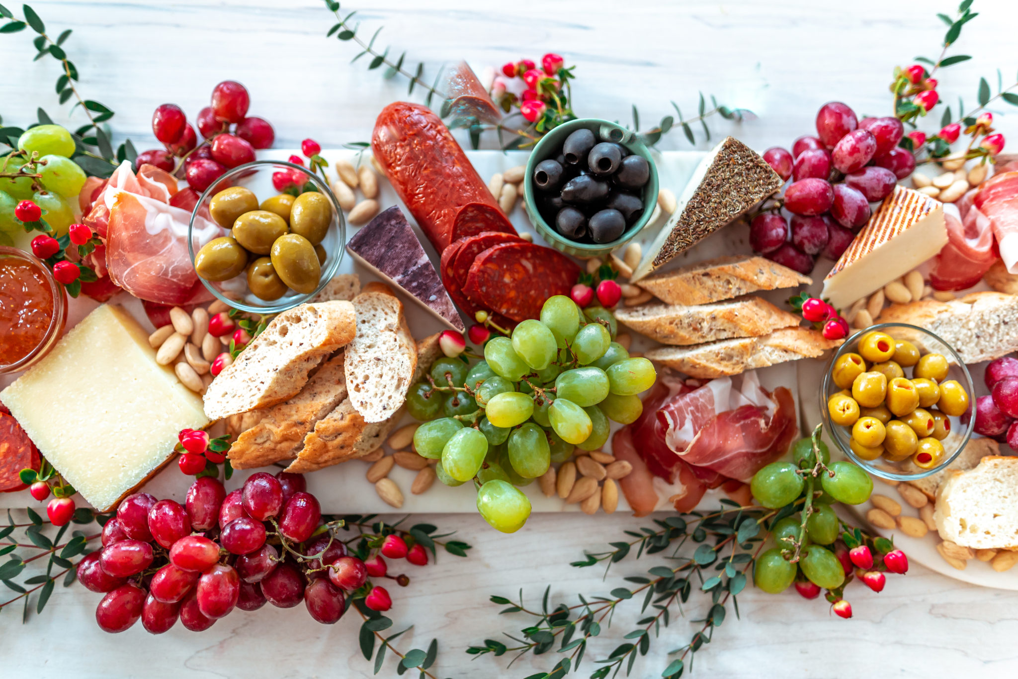 Spanish Charcuterie Board with Olives from Spain - Amidst the Chaos
